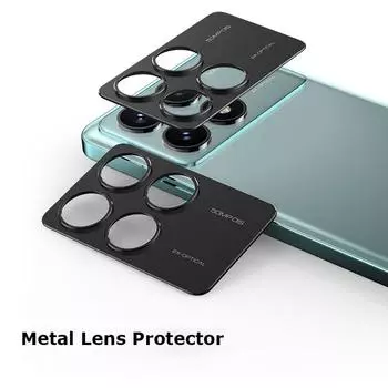 Для Xiaomi Redmi K70 K70E ультра роскошный круглый металлический объектив камеры стеклянный чехол с защитным кольцом от царапин K70/K70 Pro чёрный