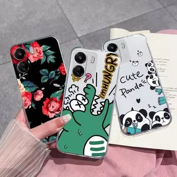 Для Xiaomi Redmi K70 Pro Pro + A3 K60 Ultra 13C Note 12S 13 Чехлы для телефонов Чехлы для телефонов с рисунком панды Мягкий силикон высокого качества Прозрачный бампер для Redmi Redmi 13C 4G