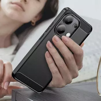 Для Xiaomi Redmi Note13 4G Мягкий силиконовый чехол противоударный защитный чехол для xaomi redmi note 13 4g Роскошные матовые чехлы чёрный