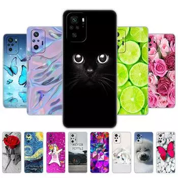 Для Xiaomi Redmi Note 10 10S чехол 4G 5G силиконовый мягкий чехол из ТПУ на Redmi Note 10 Pro Global чехол для телефона Note10 S бампер Etui Funda Redmi Note 10 4G