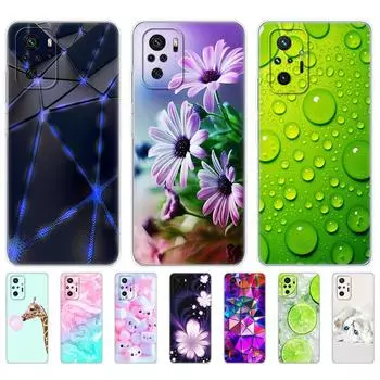 Для Xiaomi Redmi Note 10 10S чехол 4G 5G силиконовый мягкий чехол из ТПУ на Redmi Note 10 Pro Global чехол для телефона Note10 S бампер Etui Funda Redmi Note 10 4G