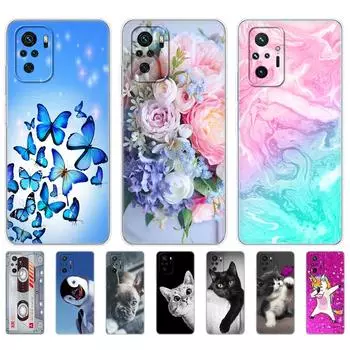 Для Xiaomi Redmi Note 10 10S чехол 4G 5G силиконовый мягкий чехол из ТПУ на Redmi Note 10 Pro Global чехол для телефона Note10 S бампер Etui Funda Redmi Note 10 4G