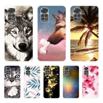 Для Xiaomi Redmi Note 11 Pro 5G 11S Global чехол для телефона Xiomi Red mi Note11 11pro 4G силиконовая задняя крышка защитный черный чехол из ТПУ Redmi Note 11 4G