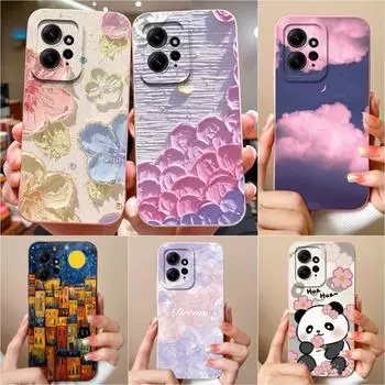 Для Xiaomi Redmi Note 12 11 Pro Pro+ 12S 12R 11S 11T 11E Новый чехол Высокое качество Lovely Panda Супер противоударный мягкий силиконовый роскошный бампер Корпус Redmi Note 12 4G