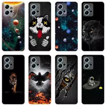 Для Xiaomi Redmi Note 12 Note12 4G чехол Мягкая силиконовая задняя крышка Чехол для телефона с рисунком из мультфильма Инновационный чехол For Redmi Note 12 4G