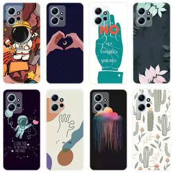 Для Xiaomi Redmi Note 12 Note12 4G чехол Мягкая силиконовая задняя крышка Мультяшный чехол для телефона Разнообразие For Redmi Note 12 4G