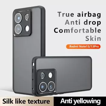 Для Xiaomi Redmi Note 14 13 Pro Plus 4G 5G матовый анти-отпечатков пальцев прозрачный ударопрочный чехол TPU противоударный не желтеющий защитный чехол для задней панели Note 13 5G прозрачный
