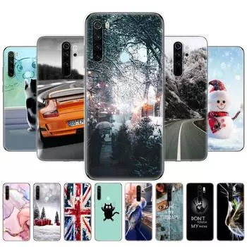 Для xiaomi Redmi Note 8T чехол с рисунком TPU для Redmi Note 8 2021 чехол Fundas Coque для Redmi NOTE 8 PRO зима снег рождество Redmi NOTE 8