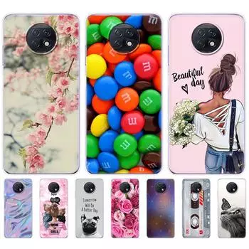 Для Xiaomi Redmi Note 9T задняя крышка телефона силиконовый мягкий чехол из ТПУ для Redmi Note 9 T 6,53 дюймов Note9T защитный бампер Etui Funda Redmi Note 9T