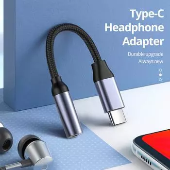 Для Xiaomi Redmi Samsung Pixel USB C на 3,5 мм разъем для наушников цифровой аудиоадаптер конвертер Type C HiFi для Android 3 5 мм чёрный