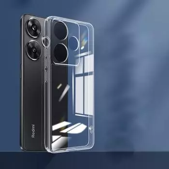 Для Xiaomi Redmi Turbo 3 Turbo3 Ультратонкий прозрачный силиконовый чехол для телефона Redmi A3 A 3 13C 4G Прозрачный ТПУ Полный защитный мягкий чехол для камеры For Redmi Turbo 3 прозрачный