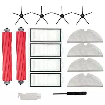 Для Xiaomi Roborock Q7 Max Q7 Max+ Q7 Plus T8 Hepa Filter основная боковая щетка тряпка для уборки робот-пылесос запасные части CHINA