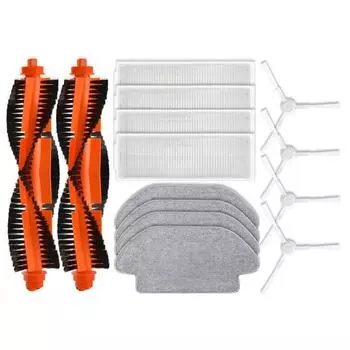 Для Xiaomi Robot Vacuum S10 запасные части аксессуары основная боковая щетка фильтр Hepa ткань для швабры CHINA