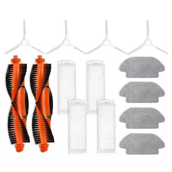 Для Xiaomi Robot Vacuum T12 / S10 / S12 / B106GL сменные аксессуары части основная боковая щетка фильтр Hepa ткань для швабры CHINA