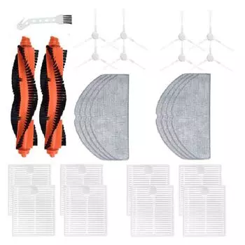 Для Xiaomi Robot Vacuum Vacuum E10 E12 B112 C103 Аксессуары для пылесоса Основная боковая щетка HEPA-фильтр Ткань для швабры