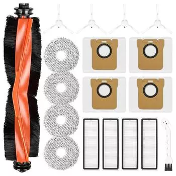 Для Xiaomi Robot Vacuum X20+ Robot Vacuum Cleaner Основная боковая щетка HEPA-фильтр Ткань для швабры Пылесборники Запасные части CHINA