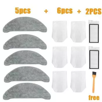 Для xiaomi Roidmi eve plus аксессуары для фильтров моющаяся тряпка для очистки швабры запасной мешок для пыли тряпка xiomi посылка распродажа