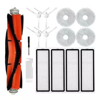 Для Xiaomi S10+ / S10 Plus Робот-пылесос Аксессуары Основная Боковая Щетка Фильтр Hepa Тканевые Накладки Запасные Части CHINA