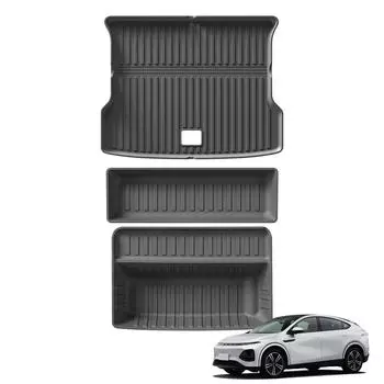 для Xpeng G6 автомобильный багажник коврики для багажника TPE 3D водонепроницаемый всепогодный черный