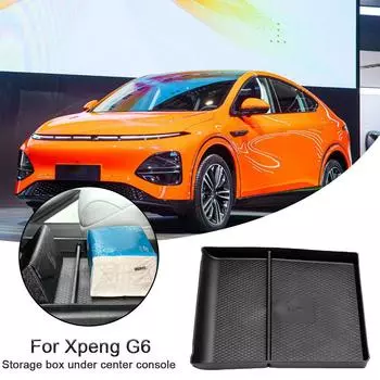 Для Xpeng G6 центральная консоль ящик для хранения автомобиля центральный нижний слой органайзер TPE аксессуары для уборки Y2O8 for Xpeng G6-One size