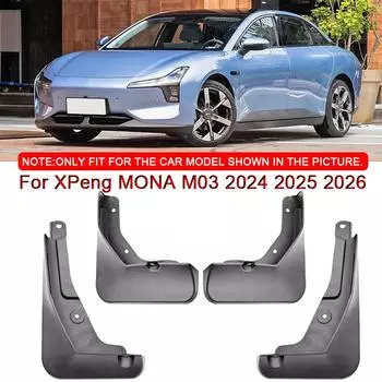 Для XPeng MONA M03 2024 2025 2026 автомобильный стайлинг ABS автомобильные брызговики брызговики брызговики передние задние крылья аксессуары чёрный