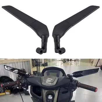 Для Yamaha Honda Suzuki Kawasaki Buell MV Agusta Motorcycle Fixed Wind Wing Competitive Rearview Mirror Reversing Small size