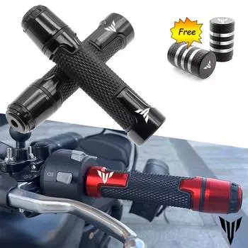 Для YAMAHA MT01 MT09 MT07 MT10 MT03 MT 09 07 03 10 НОВЫЕ 7/8 22MM Мотоциклетные CNC алюминиевые аксессуары нескользящие ручки руля красный