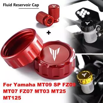 Для Yamaha MT07 MT09 MT03 MT10 MT25 MT 07 09 мотоцикл CNC алюминиевый передний тормозной цилиндр крышка подарочный 3D масляный резервуар носок красный