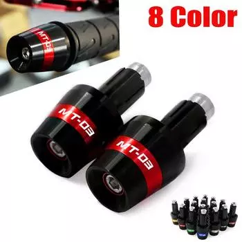 Для Yamaha MT-03 MT03 MT 03 7/8 22 мм универсальные аксессуары для мотоциклов ручки руля заглушки руля заглушки вес слайдер зелёный