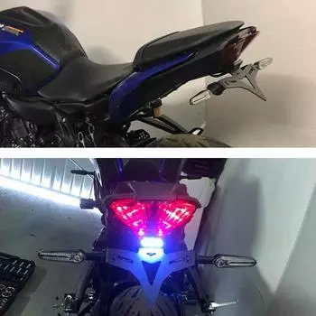 Для Yamaha MT-07/FZ-07 2013-2024 держатель номерного знака мотоцикла Fender Eliminator регистрационный кронштейн со светодиодом MT07 MT 07 2018