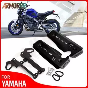 Для YAMAHA MT-07 MT07 MT 07 аксессуары для мотоциклов решетка радиатора с ЧПУ боковая крышка защитная решетка 2018 MT-07 LOGO Black