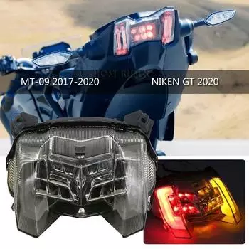 Для Yamaha MT-09 MT09 MT 09 2017-мотоцикл светодиодный задний фонарь тормозной задний предупреждающий указатель поворота индикаторная лампа задний фонарь белый