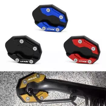 Для YAMAHA NMAX155 N-MAX NMAX 155 XMAX 300 X-MAX300 2015-2025 CNC подставка для ног боковая стойка удлинитель опорная пластина подкладка чёрный