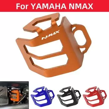 Для YAMAHA NMAX 155 NMAX 125 N-MAX 150 N-MAX 155 2015-2020 Мотоцикл CNC Задний тормозной бачок Крышка Защитный чехол чёрный