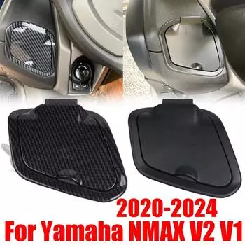 Для Yamaha Nmax V2 N-MAX NMAX155 NMAX125 2020 - 2024 Боковая крышка для инструмента, чехол для зарядного устройства, чехол для кармана Sto Y3P4 Black-One size