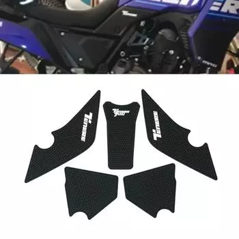 Для YAMAHA TENERE 700 Боковая накладка на топливный бак Tenere 700 Rally T700 XTZ 690 -2022 Накладки на бак Защитные наклейки Боковая наклейка чёрный