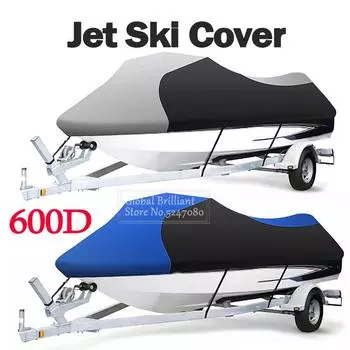 Для Yamaha Wave Runner EXR VX Cruiser для Sea-Doo GTI Motorboat Jet Ski Trailerable Cover 600D Водонепроницаемый Чехол для моторной лодки