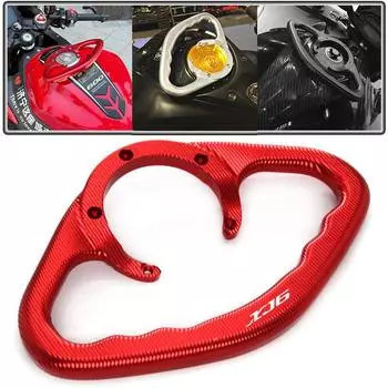 Для YAMAHA XJ6 2009 2010 2011 2012 2013 2014 пассажирские ручки для мотоцикла с ЧПУ, ручка для поручня бака, ручки красный