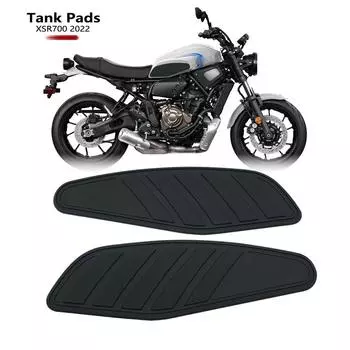 Для Yamaha XSR700 XSR 700 2022 мотоциклетный бак, боковые накладки на колено, противоскользящая наклейка, наклейка чёрный