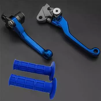 Для Yamaha YZ80 YZ85 2001-2014 CNC Pivot Рычаги тормоза и сцепления для мотокросса, грипсы