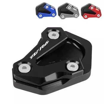 Для Yamaha YZF-600 R6 YZFR6 YZF600 YZF-R6 2006-2016 мотоциклетная подставка с ЧПУ, боковая подставка, удлинительная опорная пластина, увеличенная накладка чёрный