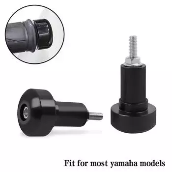 Для Yamaha YZF R1 R3 R6 R15 R25 R125 YZFR6 YZFR1 YZFR3 FZ1 FZ6 FZ6N FZ400 XJR R1M Руль, рукоятка, наконечники, заглушка, слайдер чёрный