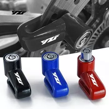 Для Yamaha YZF R3 R25 R6 R1 2013-2019 2025 2025 Аксессуары для мотоциклов Замок Безопасность Защита от кражи Замок дискового тормоза красный