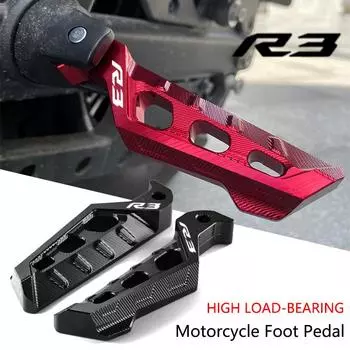 Для yamaha YZFR3 YZF-R3 YZF R3 2015-2025 2025 2025 2020 Аксессуары для мотоциклов Подставка для ног заднего пассажира Подножки для ног Задняя педаль красный