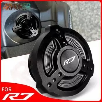 Для YAMAHA YZFR7 YZF R7 YZF-R7 2022 Мотоцикл M27 * 3 Алюминиевая крышка моторного масла с ЧПУ Болт Крышка топливного бака R7 LOGO Black