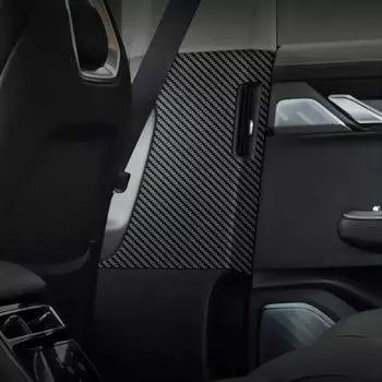 Для ZEEKR 001 2023 внутренняя стойка B кожаный защитный чехол наклейки против царапин наклейки модифицированные аксессуары для автомобиля чёрный