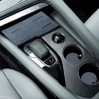 Для ZEEKR 001 центральная консоль, коврик для чашки с водой, коврик из алькантары, коврик для слотов, аксессуары для модификации салона автомобиля темно-синий