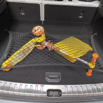 Для ZEEKR 001 задняя сетка для багажника, эластичный подвесной карман для багажа, аксессуары для салона автомобиля чёрный