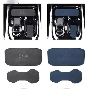 Для ZEEKR 009 центральная консоль, алькантара, замша, держатель для чашки с водой, коврик для модификации интерьера, аксессуары синий