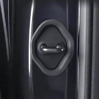 Для ZEEKR 009 резиновый дверной замок, чехол для стайлинга автомобиля, аксессуары для модификации чёрный